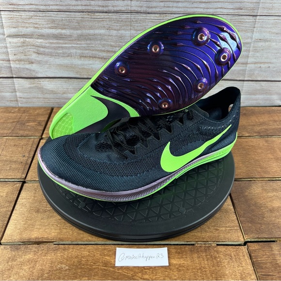 Nike ZoomX DragonFly Black Lime Blast Spiked Track Shoes - Picture 7 of 9